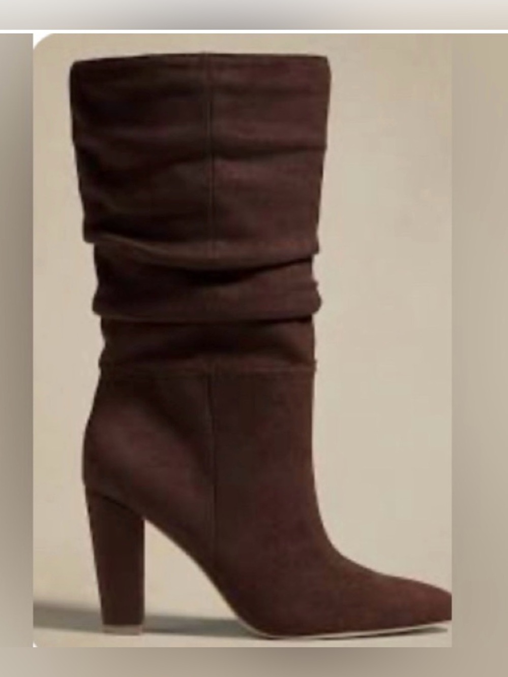 BNIB Banana Republic Chocolate Brown Slouch Boots Size 6 NEVER WORN